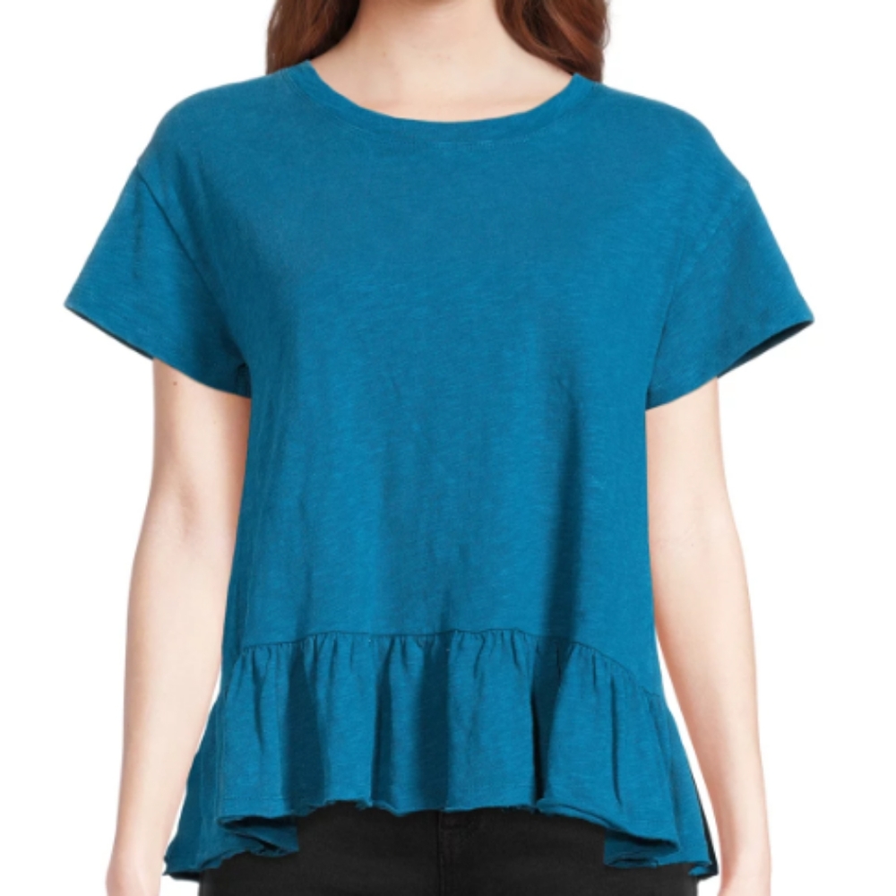 time and Tru peplum tee size large - Picture 2 of 2
